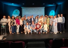 Integrantes de las agrupaciones locales presentes en el II Encuentro Provincial en Manilva.
