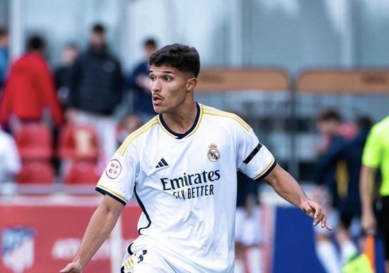 Yusi, con el Real Madrid Castilla.