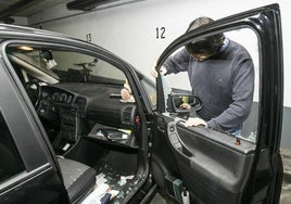 Víctima de un robo en un garaje anterior a estos hechos.