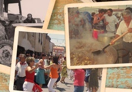 Collage de fotos antiguas de Traspinedo