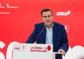 Miguel Ángel Gallardo, este lunes en rueda de prensa.