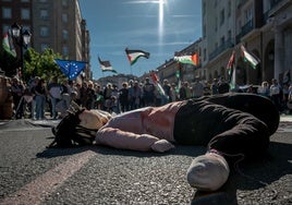 Manifestación pro palestina en Logroño