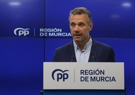 Joaquín Segado, este lunes, durante su comparecencia ante los medios.