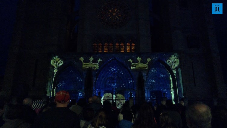 Así han sido las proyecciones sobre la Catedral de León