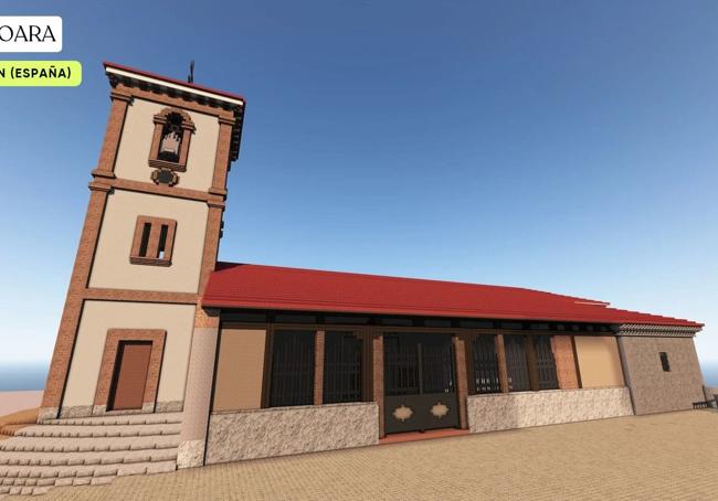 Exterior de la iglesia de Joara.