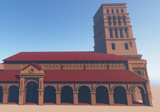 Exterior de la iglesia de Sahagún.