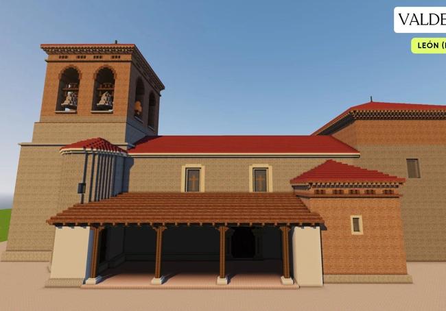 Exterior de la iglesia de Valdescapa.