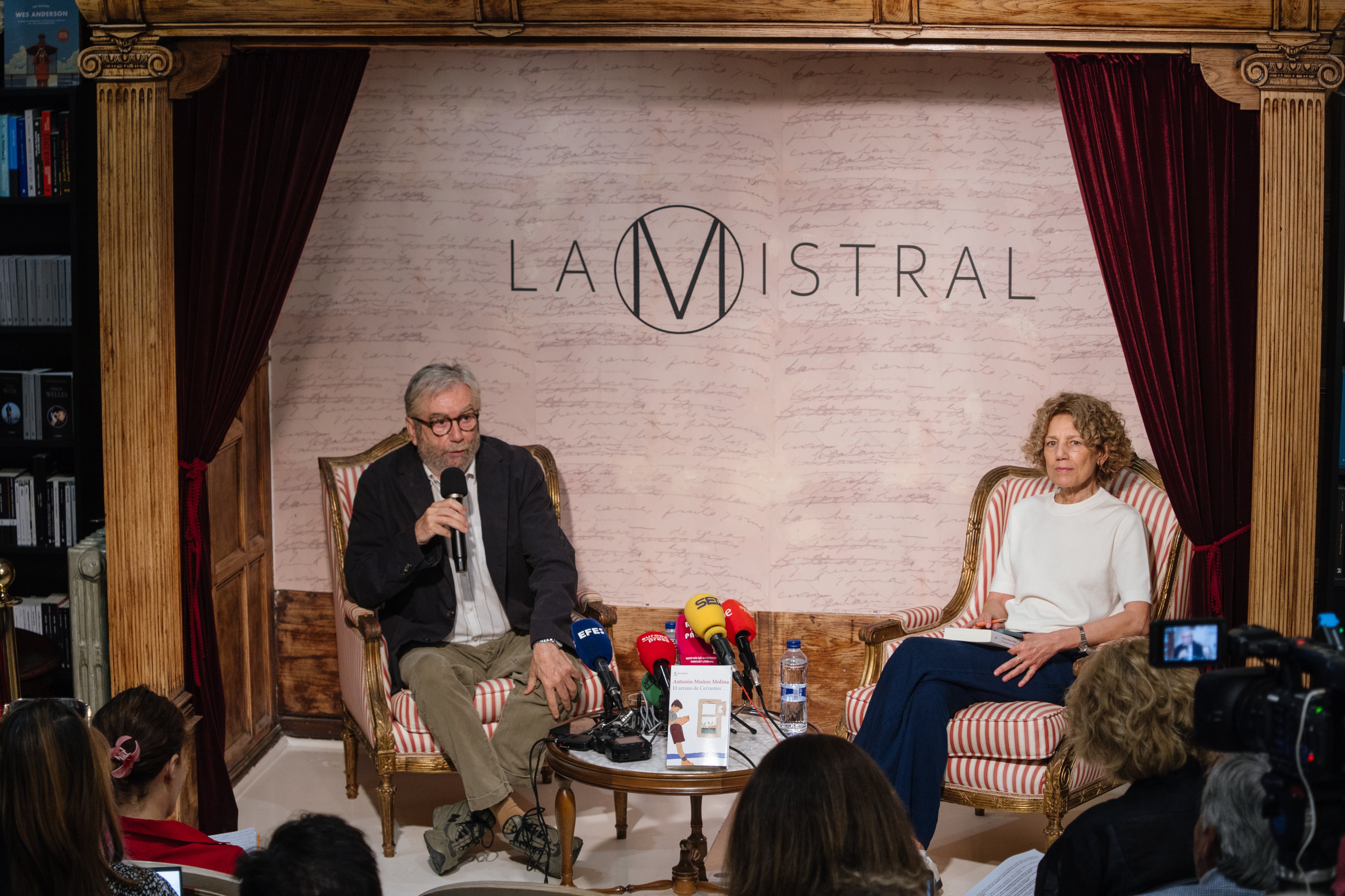Antonio Muñoz Molina, durante la presentación de 'El verano de Cervantes'